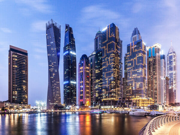 Dubai in twilight